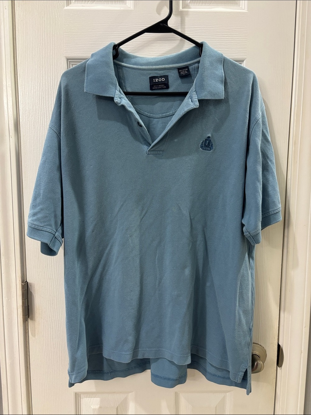 Izod Men's Sky Blue Polo Shirt with Embroidered Logo